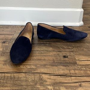 Naturalizer Lorna Suede Flat French Navy